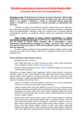 Zlaté žltnutie viniča